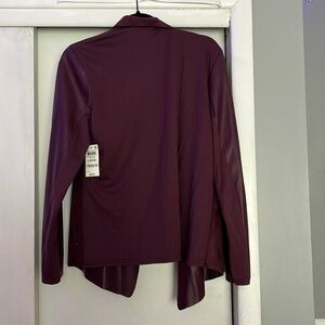 large alfani 3 tone jacket in berry
